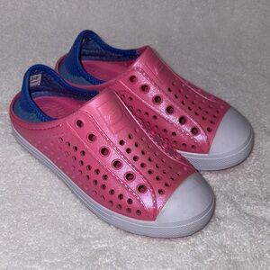 Skechers Girl's Foamies Slip On Machine Washable Bumper Toe Guzman Steps Size 13